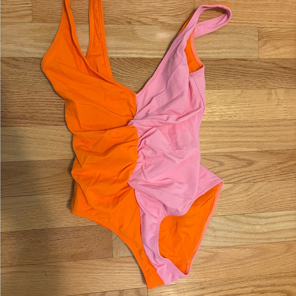 SOLID & STRIPED Bright Orange Swimwear